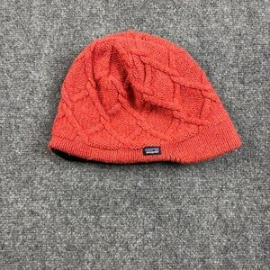 PATAGONIA Women’s Fleece lined Coral knit hat beanie One Size Fits Most